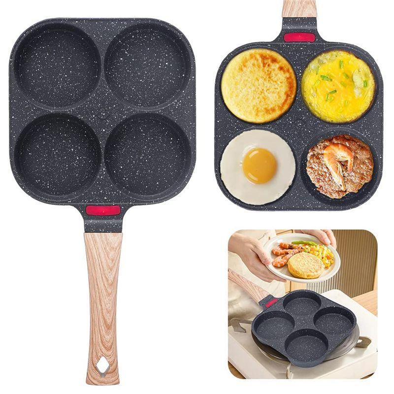 ABIY Egg Frying Pan Nonstick Coating Mini Skillet, Comfortable Handle,For Omelettes,Pancakes, And Hamburgers, Outdoor Camping