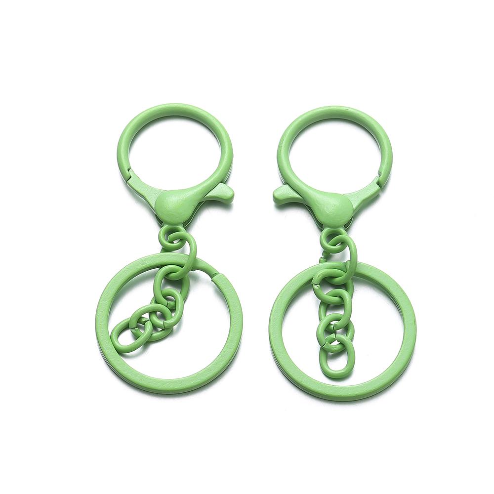 5Pcs/Lot Colorful 30mm Keyring Lobster Clasp Hook Connectors for DIY Keychain Connector Key Ring Jewelry Making Accessories