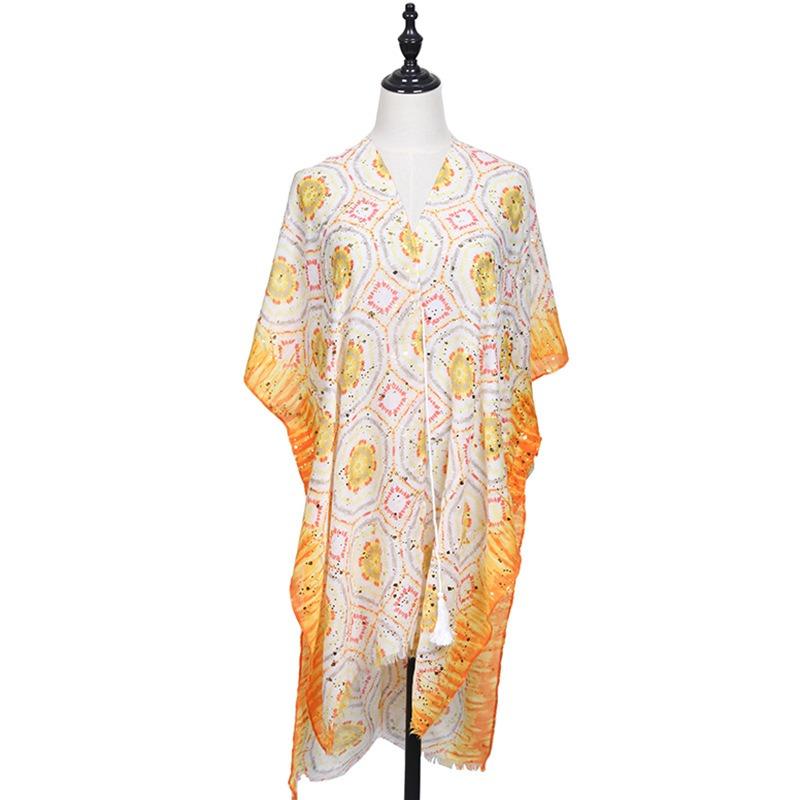 Women S Summer Sunscreen Large Neck Scarf For Outdoor Beach Daily Wear