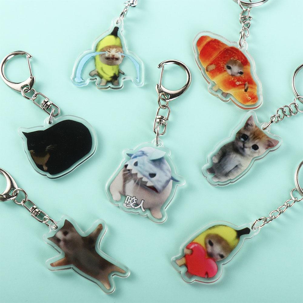 Pendant Banana Cat Mobile Phone Chain Backpack Charm Banana Cat Pendant  Jewelry Gifts