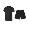 Li-Ning Plain Logo Print Simple Fitness Quick-Dry Comfortable Crew Neck Pullover Short Sleeve T-Shirt Casual Sports Set ATSS069-1+YKSV147-2