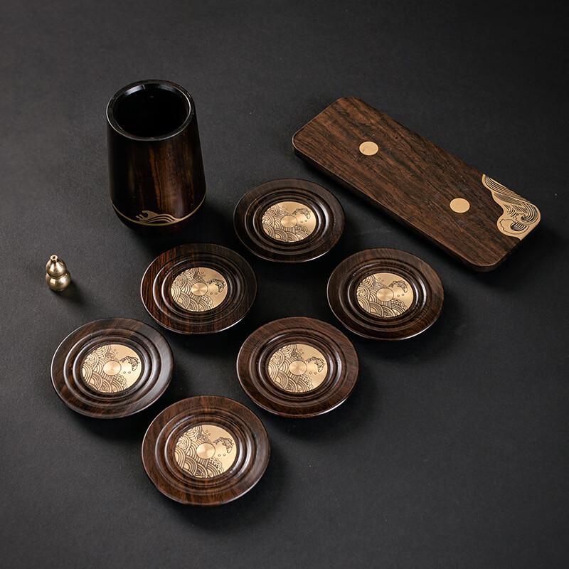 Handun Copper Wood Tea Ceremony Six Gentlemen Set