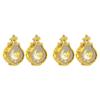 Premium-4 Pcs Ramadan Lantern Vintage Candle Lantern Decorative Hanging Lantern Eid Mubarak Lantern Gold Lantern Home Decor