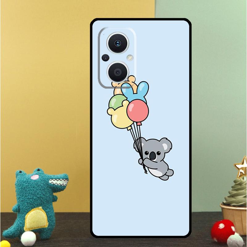 Cartoon Painting Animal Koala Case For OPPO Reno 15 Pro 15F 10 11 12 13 13F 14 14F 8 7 Lite 8T OPPO Find X9 X8 X6 Pro Cover