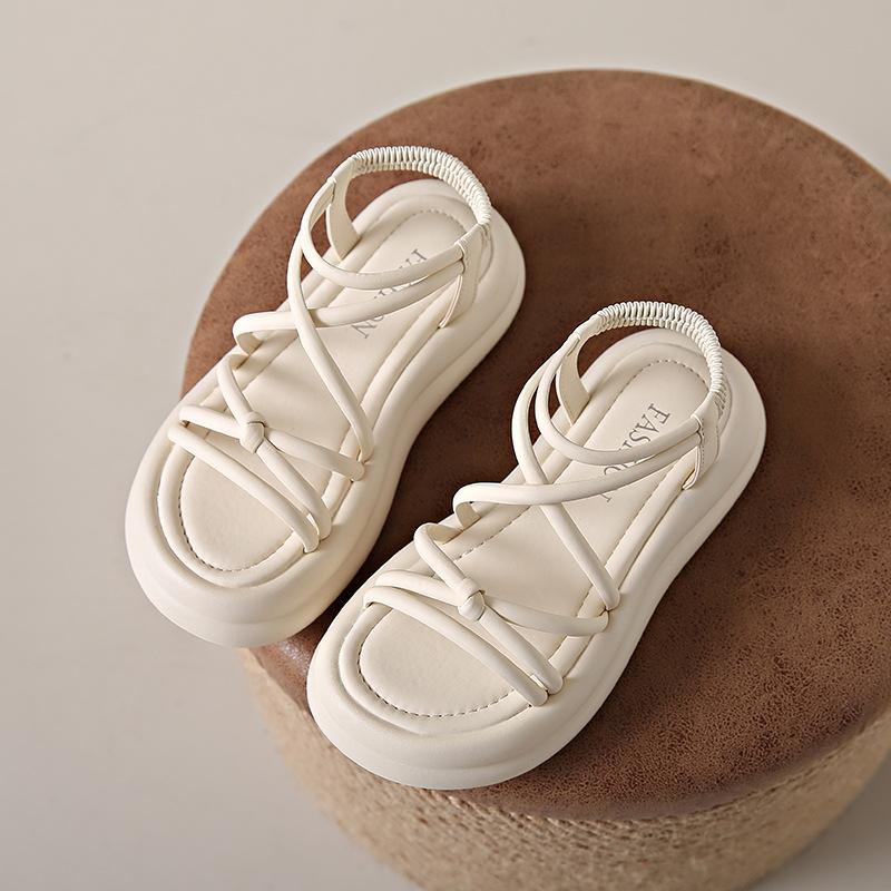 

2024 новые летние сандалии-подъемники в римском стиле с мягкой подошвой и танкеткой для женщин 37