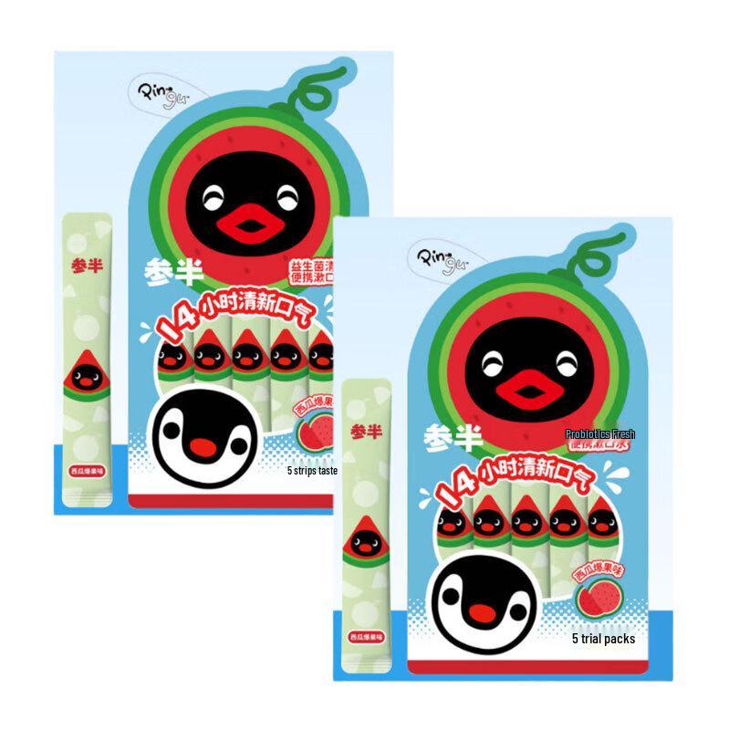 Canban Pingu Probiotic Portable Mouthwash Strips - Watermelon