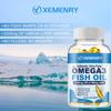 Omega 3 Fish Oil 4500mg - EPA, DHA - Heart, Brain, Skin & Joint Health