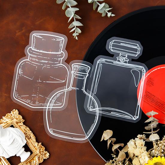 20Pcs DIY Transparent Dried Flower Bookmarks Exquisite Design Creative Floral Plant Clear Bookmarks Decorations