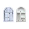 Innovative Arched House Silicone Moulds For Casting Mini House Christmas Decorations And Creative Resin Crafts