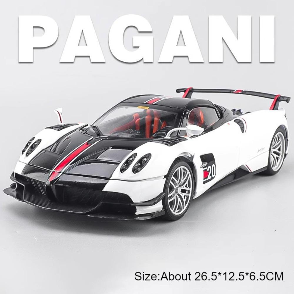 1:18 Large Size Pagani Huayra BC GTR Alloy Diecast Car Model Toy Vehicles Sound Light Shock Absorption Models Kids Presents