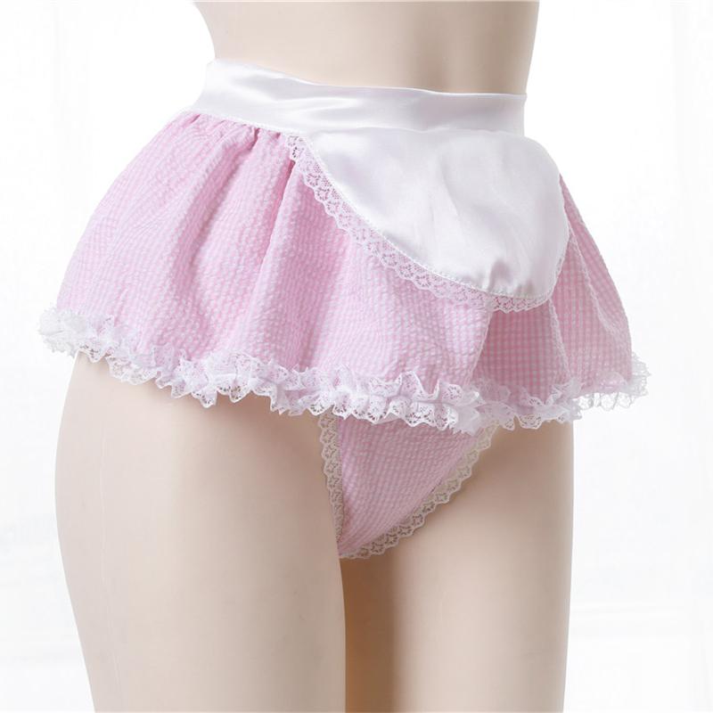 Sexy Pink Lingerie Cosplay Kawaii Japanese High Quality Apron Maid Sex Clothes Babydoll Dress Uniform Lace Miniskirt Outfit