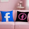 Popular Social Platform Facebook Cushion Cover Soft & Easy-Wash Pillow Case – Versatile for Couch, Bed, Travel and Office