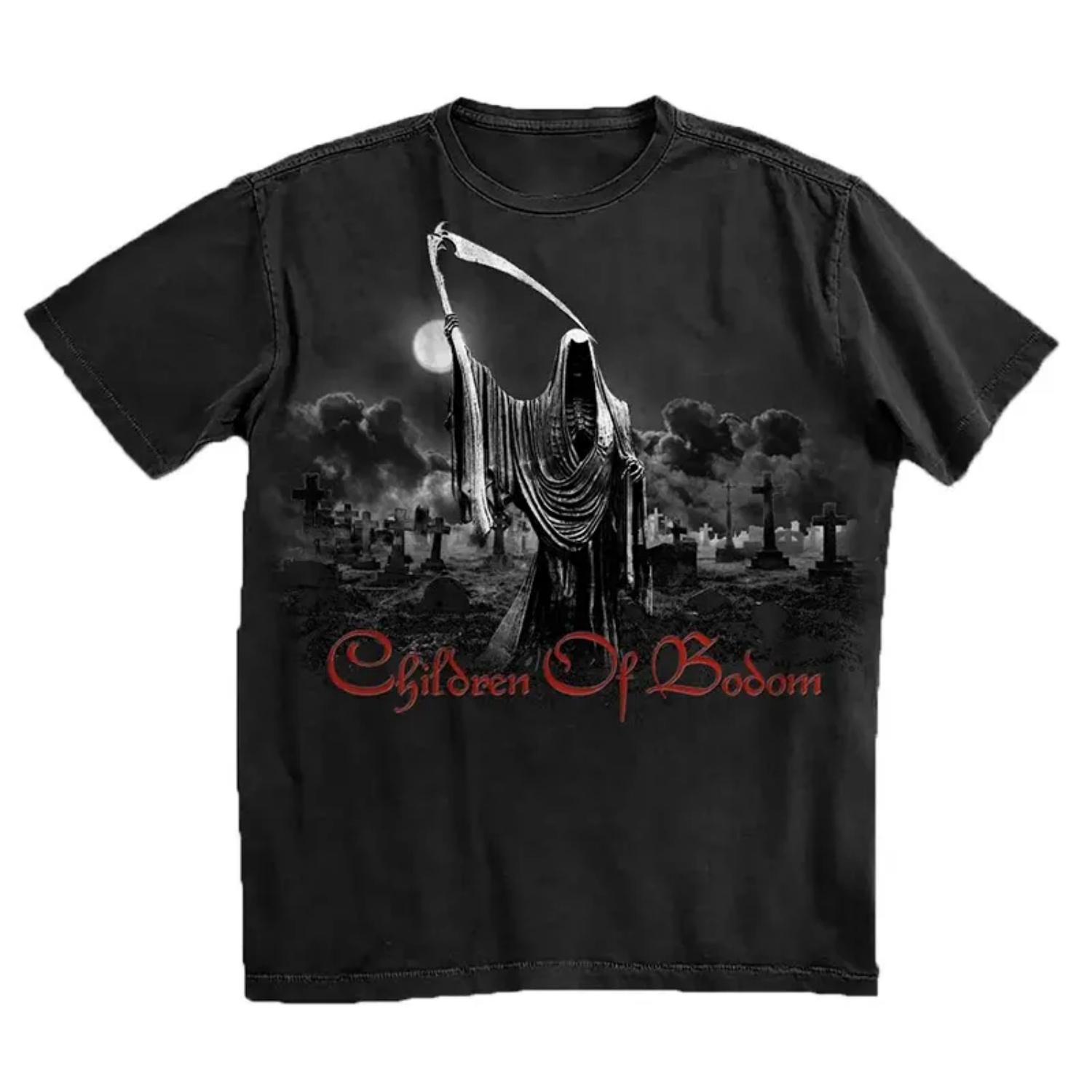 

2026 New Hot Bodom Dark Metal Band _Death_ Men s Printed Short-sleeved Cotton T-shirt S разноцветный