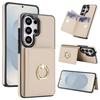RFID Anti-theft Ring Holder Card Slot Phone Case For Samsung Galaxy S26+ 5G, PU Leather Shockproof Protective Cover