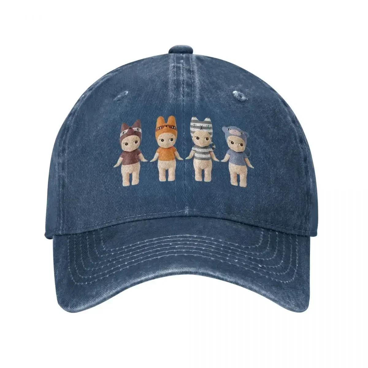 

Baseball Cap Kawaii Sonny Angel Cartoon Accessories for Men Women Vintage Distressed Washed Casquette Dad Hat One Size