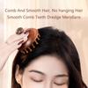 Circular Tooth Head Massage Comb 28 Nails Scalp Head Massager Wood Therapy Massage Comb  For Body