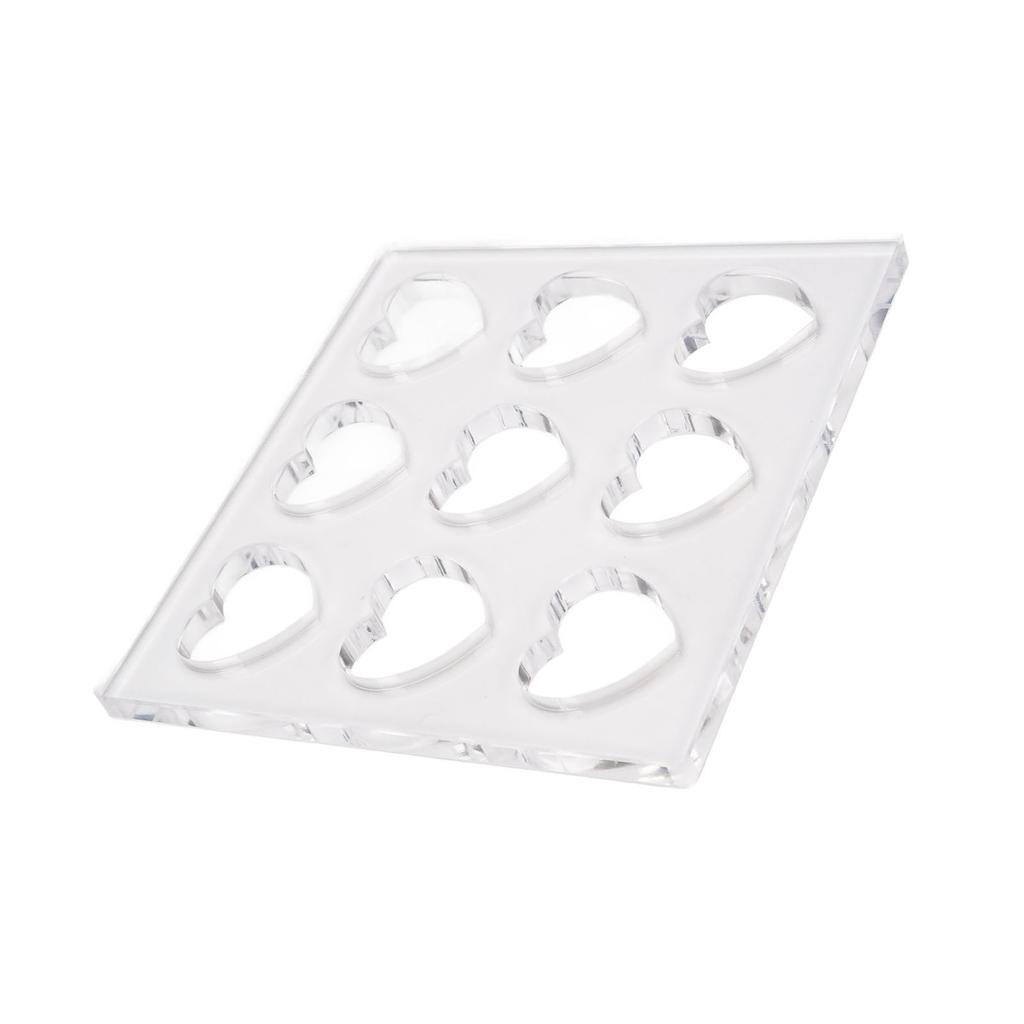 Herzförmiger DIY Acryl Gebäckformer Dessert Bäckerei Modellwerkzeug zum Backen zu Hause Party Essen Zubereiten