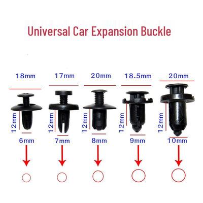 Clip de Tornillo de Expansión de Plástico Universal para Coche para Parachoques, Maletero y Aleta