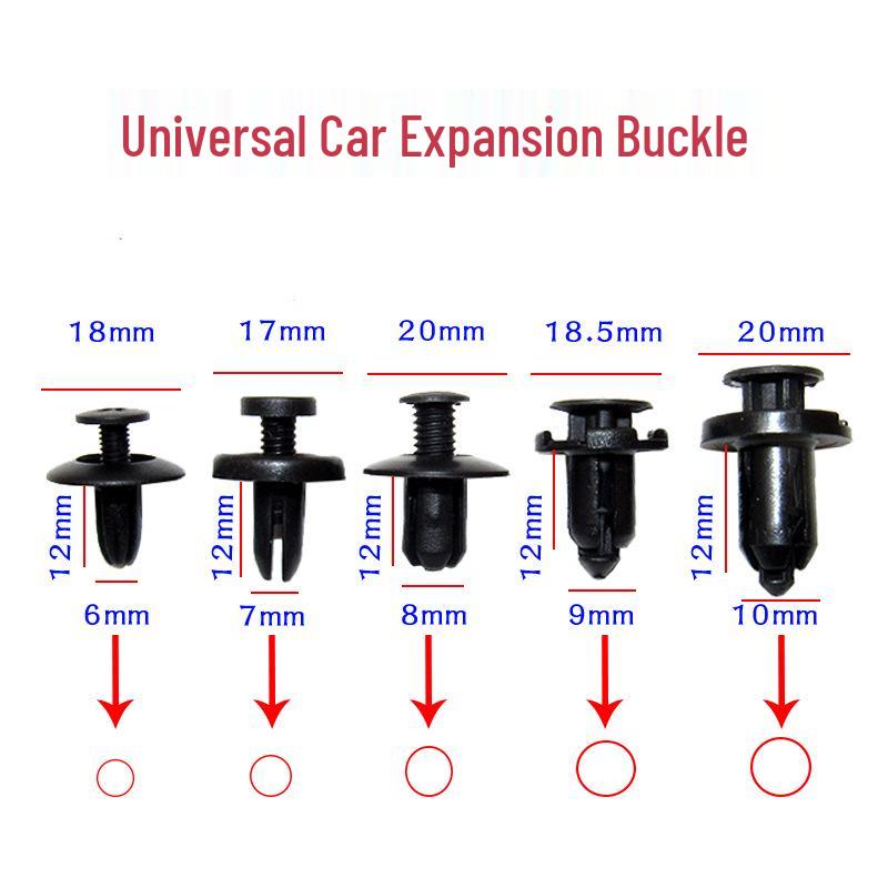 Universal Car Expansion Plastic Screw Clip for Bumper, Trunk, and Fender