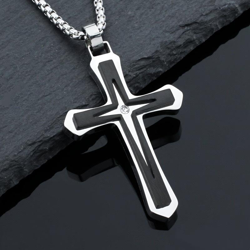 European and American Pendant Trends, Cross Necklaces, Trendy Men's Personalized Accessories 2026