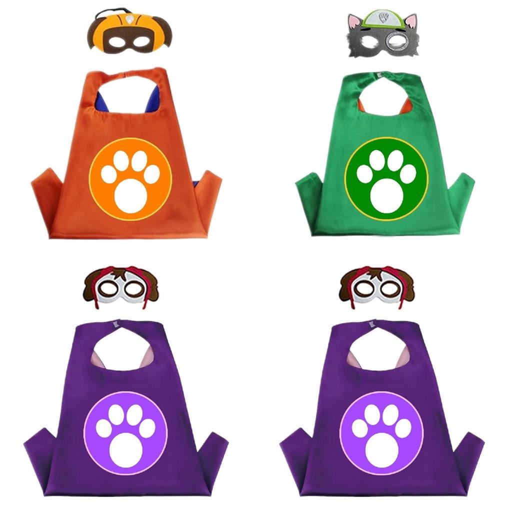 Vibrant Paw Patrol Cosplay Set For Kids With Colorful Cloak And Mask Included