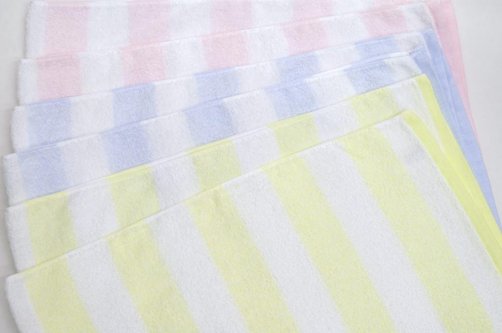 Oboro Border Bath Towel Set of 6 Ladies'