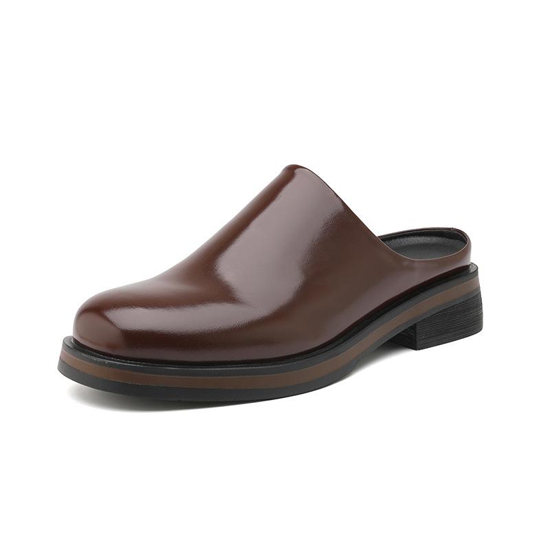 

2025 new men s leather shoes formal dress with casual and comfortable wear versatile leather shoes 94643-R 46 світло-коричневого кольору