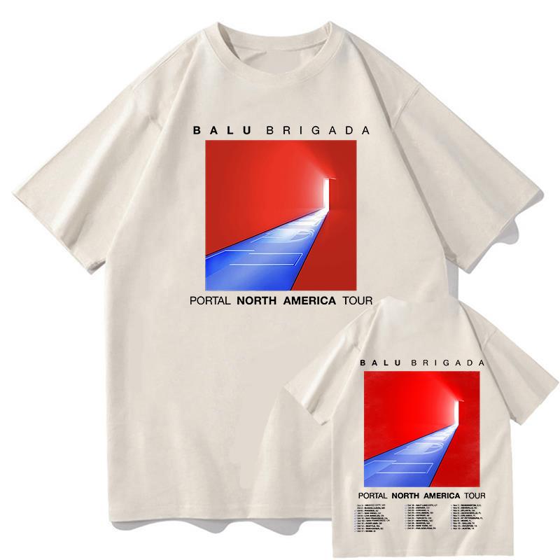 

Balu Brigada Portal Tshirts Unisex Pure Cotton Graphic Tshirts Hip Hop Unisexs Treetwear Cotton Tees Summer Male Aesthetic Tops S