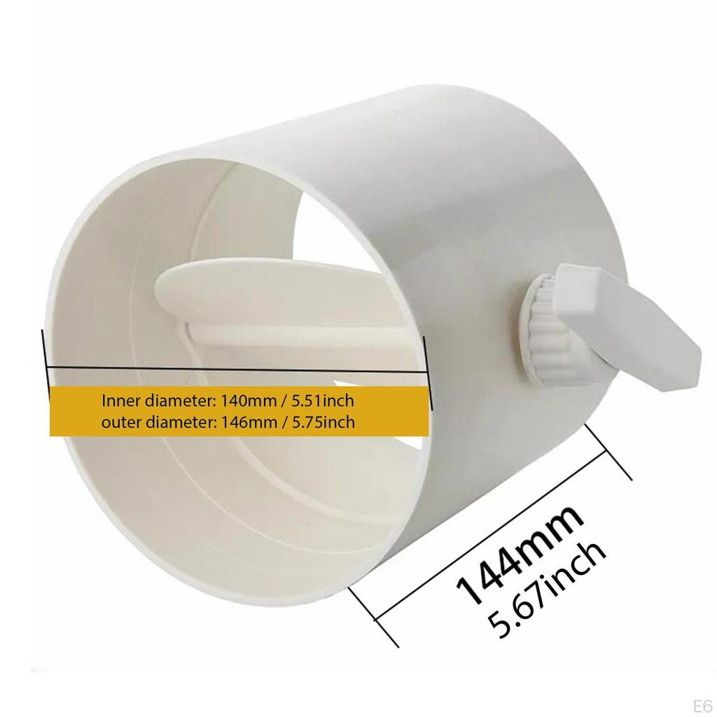 Duct Manual Volume Damper Adjustment Airflow Ducting Backdraft PVC Air Check Valve for