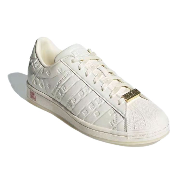 adidas Superstar Chinese New Year Unisex Sneakers White Cream-White Gold-Metallic GZ9030