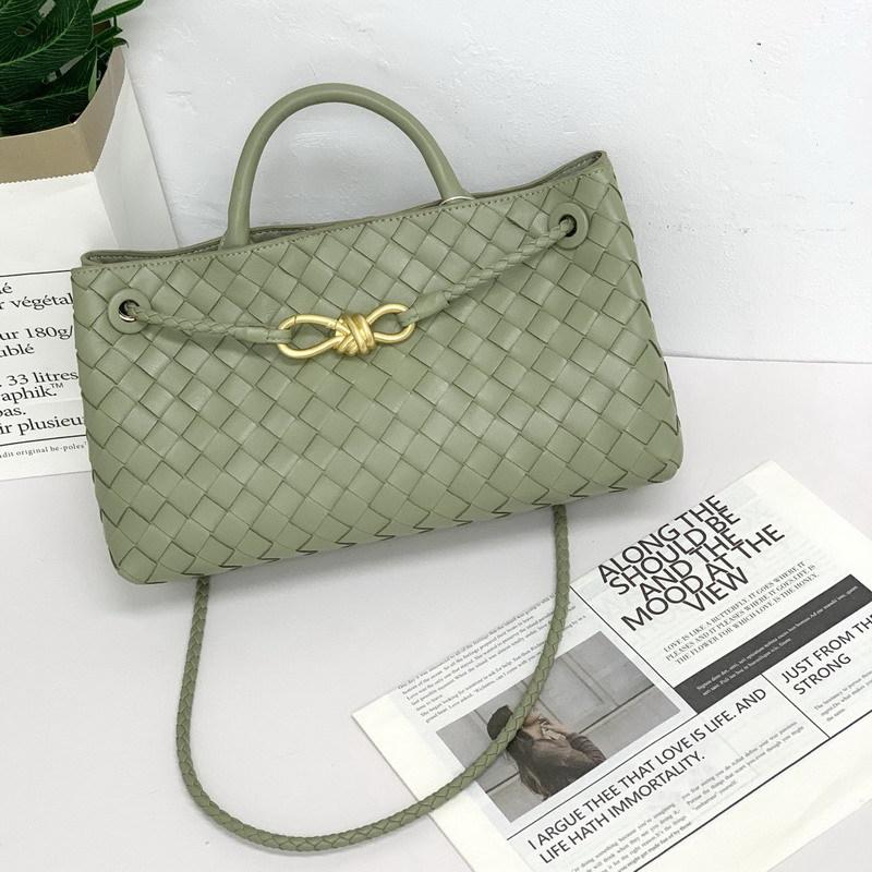 Direktverkauf ab Werk Old Money Stil 2026 neue Leder-Einkaufstasche handgewebte Damentasche Umhänge-Tragetasche Unterarmtasche