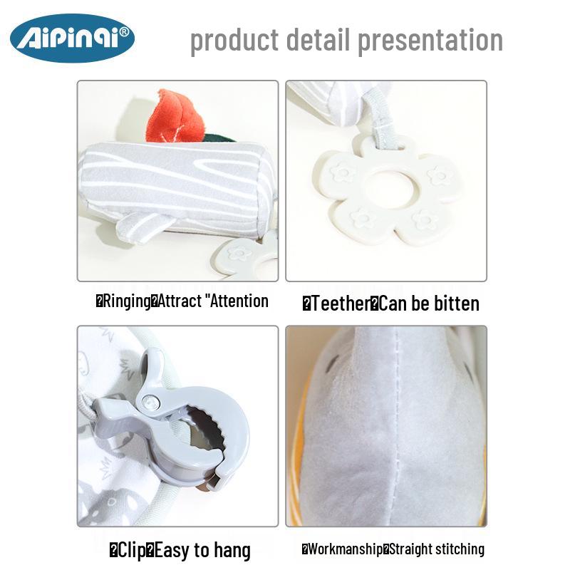 Aipinqi Nordic Style Baby Animal Stroller Hanging Plush Toy Pendant