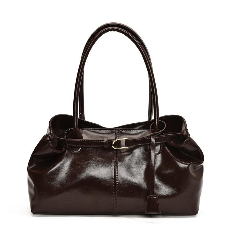 

Vintage Handbag for Women Large Capacity 2026 New Underarm Commuting Bag Fashi Female Casual Single Shoulder Tote Bag Handbags кавовий