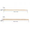 1 Pair 5A / 7A Walnut Wood Drumsticks for  Jazz Drum Exercise, Durable Heavy-duty Drum Sticks