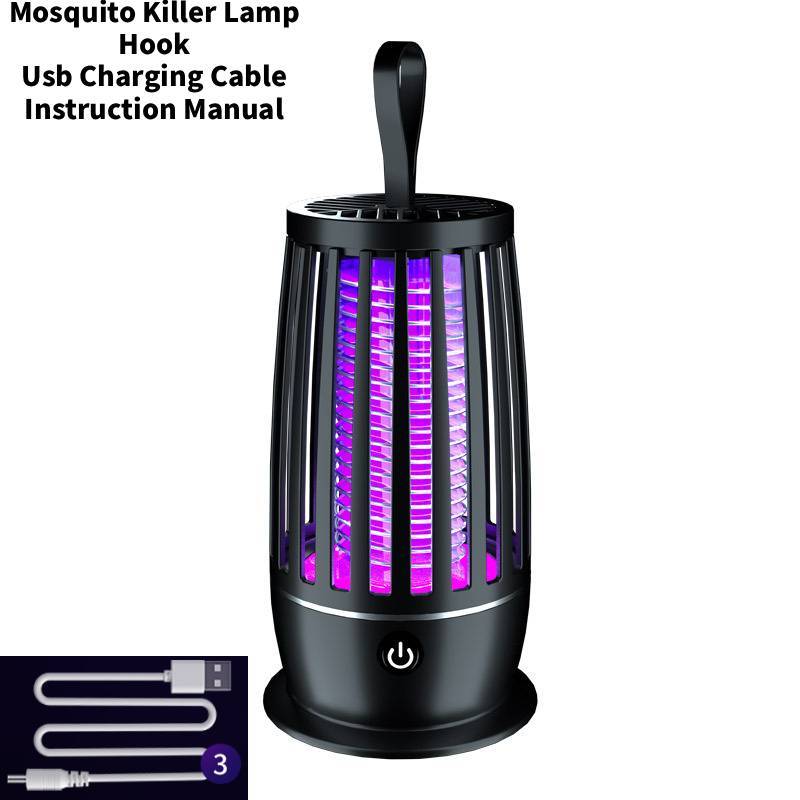 Mückenvernichter Lampe USB Wiederaufladbar Innen Außen Mit Elektrischem Schlag Für Camping Und Heimgebrauch