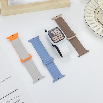 Bracelet en Silicone + Boîtier Pour Bracelet Apple Watch Ultra 2 49mm 44mm 45mm 42 40mm 38 41mm Bracelet Femme Pour iWatch 9 7 8 6 5 4 SE