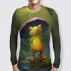 3D Printed Funny Tree Frog T Shirt For Men Animal Pattern Tees Spring Autumn Casual Long Sleeve Round Neck Tops Loose T-Shirts