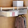 Forthcan Under-Desk Storage Rack with Sliding Drawers, Under-Desk Storage, Hanging Storage, Under-Cabinet Storage, Kitchen Rack, Hanging, Steel,