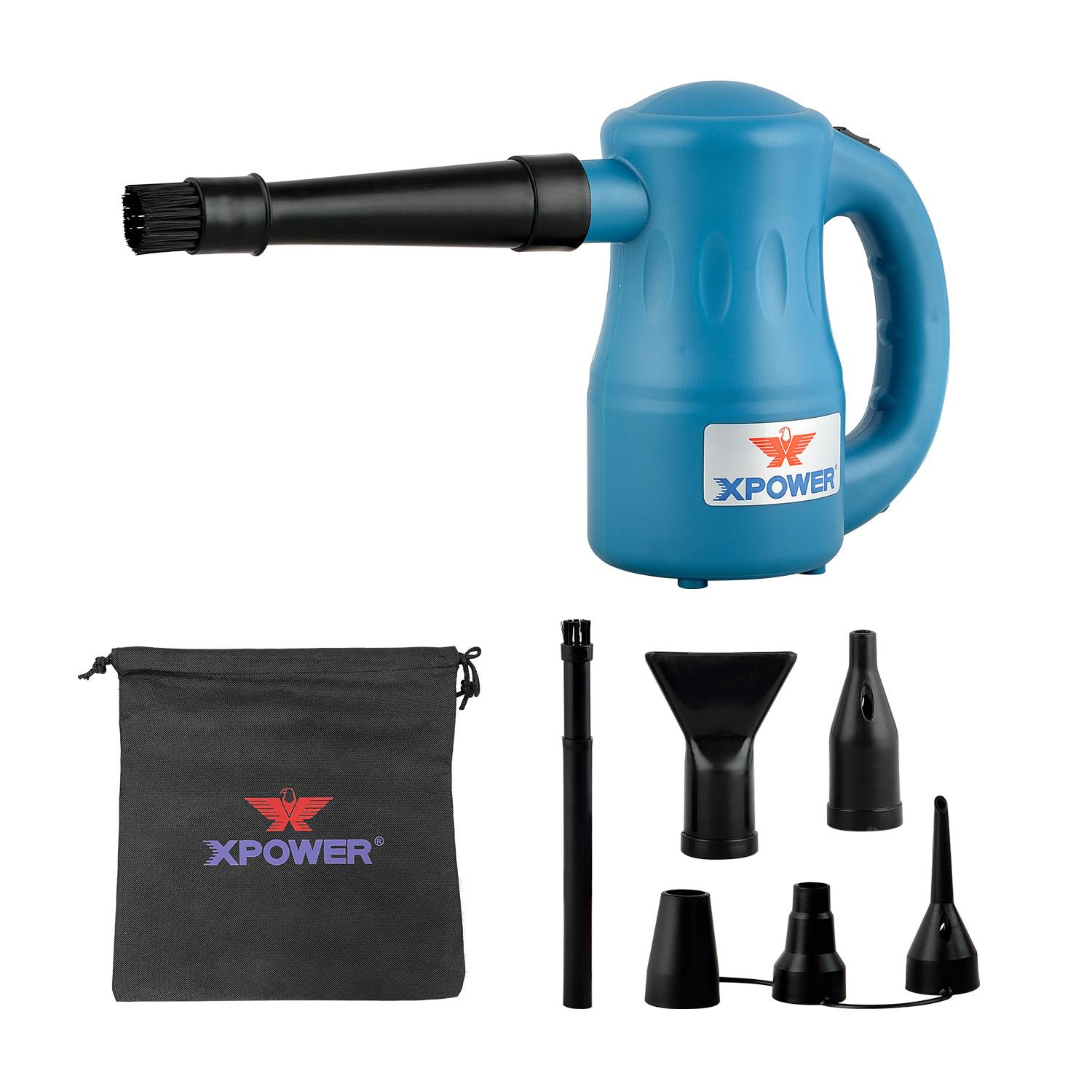 

XPOWER Очиститель компьютера Электрический воздуходувка для выдувания пыли Компьютерный пылесборник Воздуходувка 500 Вт 220 В Воздуходувка Пылесос EU Plug синий