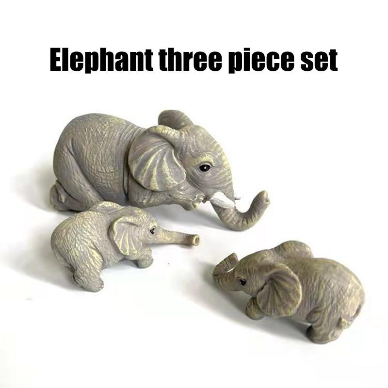 Mother And Child Elephant Hanging Elephant Three Piece Set Resin Home Decor Crafts Decoration