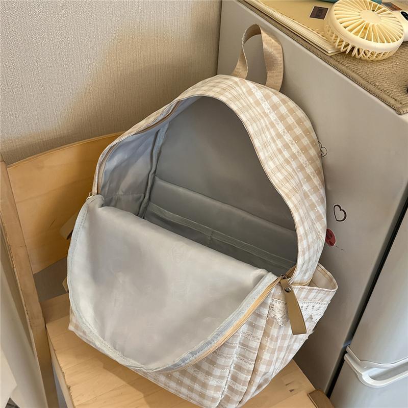 Mochila Escolar Xadrez para Estudantes Mochila Feminina