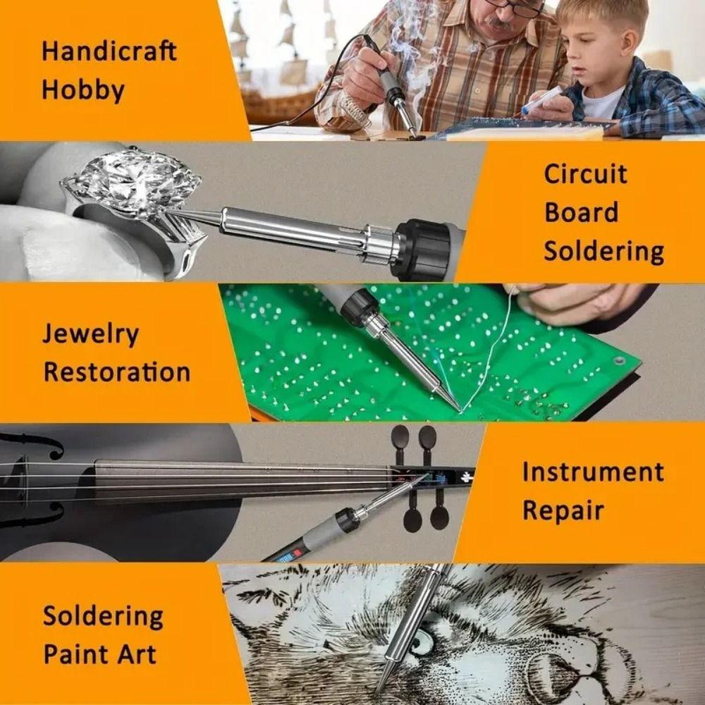 LCD Digital Electric Soldering Iron 90W Welding Heating Pen  Electronic Component