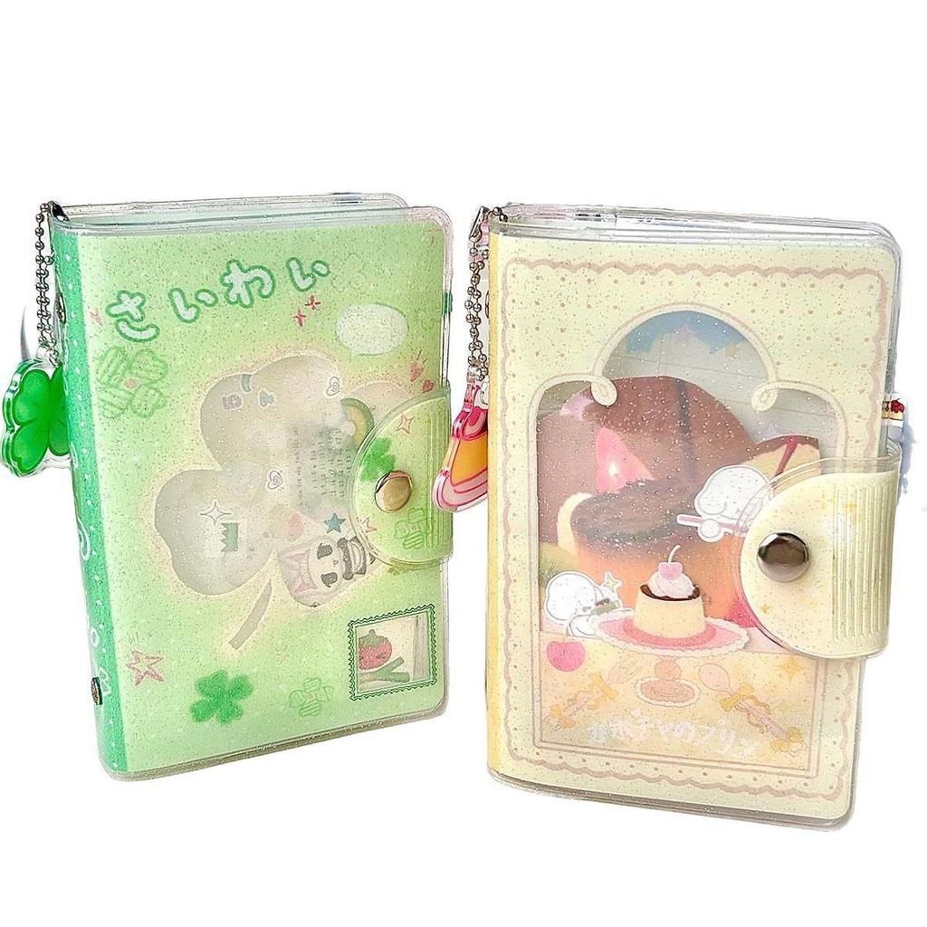 A7 Planner: Glitter Detachable Loose-Leaf Sticker Storage Album - Pocket-Size, Portable, Cute Wakawaka Design