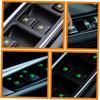 4 Stück Auto Leuchtende Knopfaufkleber Fluoreszierende Klebeaufkleber für Stilvolles Auto-Interieur Einfache Montage Nachtsicherheitsaufkleber für Fenster und Armaturenbrett-Knöpfe