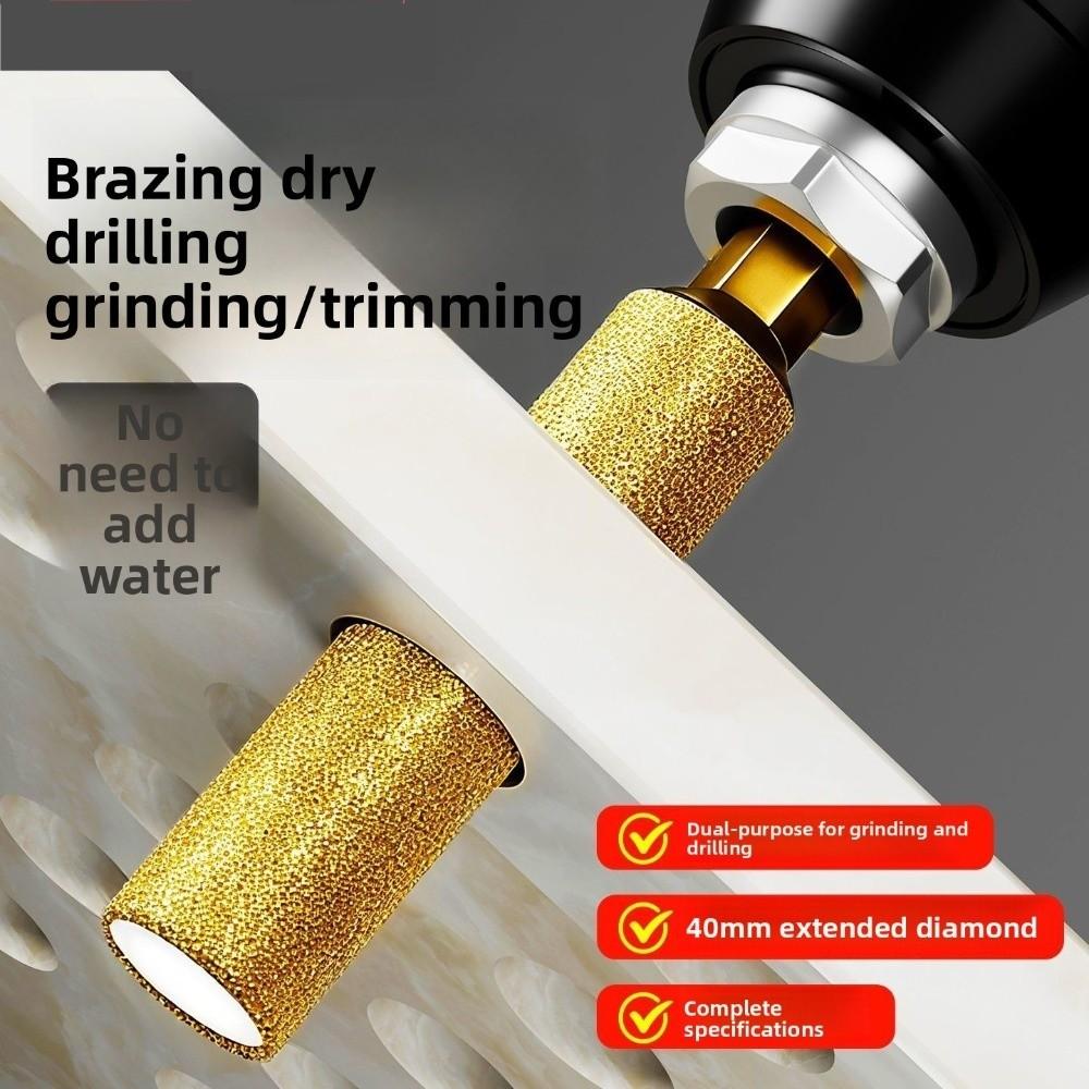 Multifunctional Dry Ceramic Tile Diamond Drill Bit Portable Hole Openers for Drilling and Grinding
