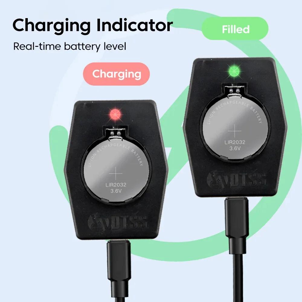 Mini Button Cell Battery Charger LIR2032H LIR1632 LIR2025 LIR2016 Type-C Charging 3.6V Li-ion Portable Cell Batteries Charger