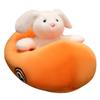 Creative car radish rabbit doll plush toy little white rabbit doll children's rag doll girl birthday gift