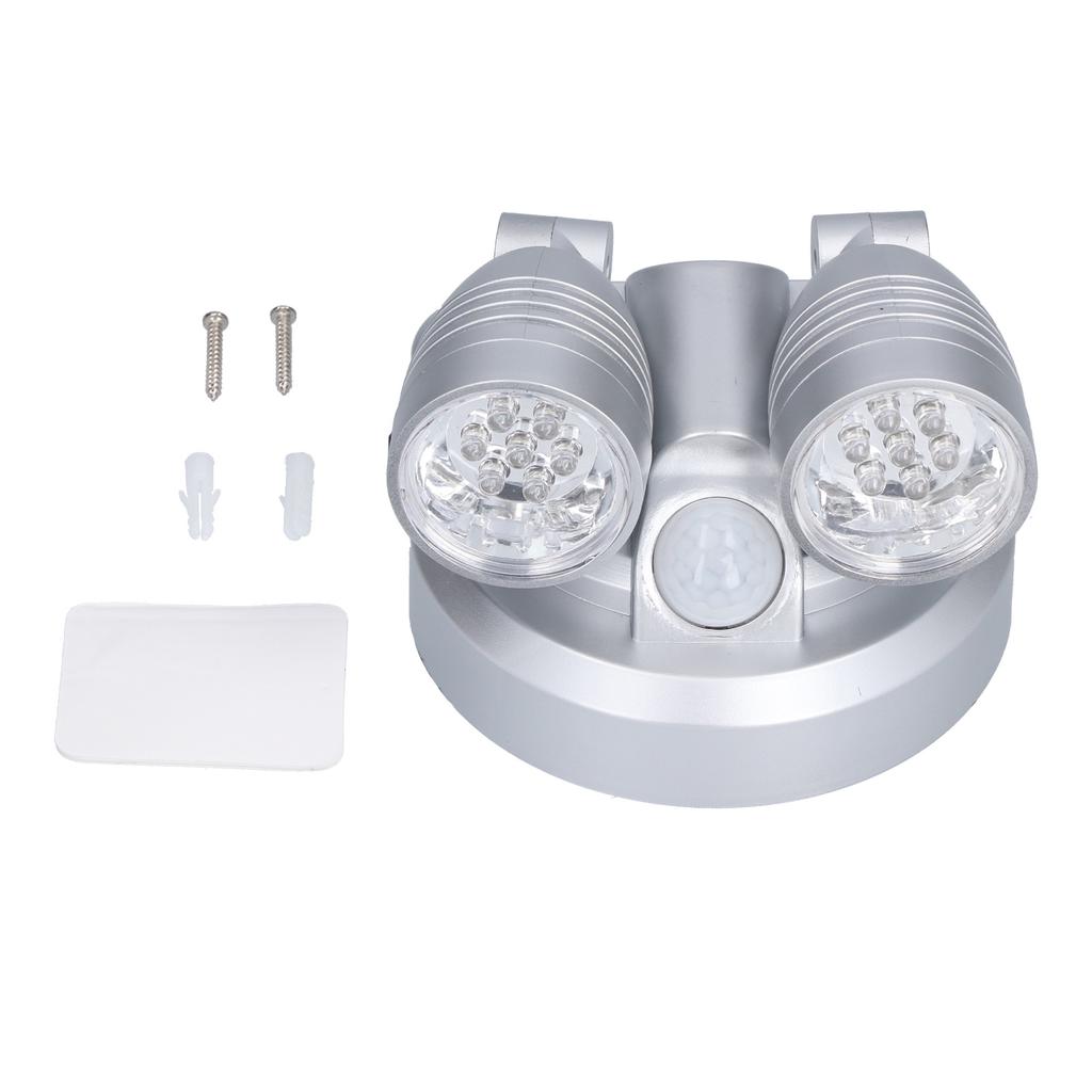 Adjustable Sensor Light Double Head Infrared Induction Motion Sensor Lamp LED Night Light