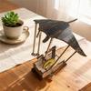 Ornement Animal Mécanique Fabriqué à la Main de Qualité Supérieure Artisanale Raie Manta en Bois Automate Manivelle Kinetic Puzzle Cinétique DIY Décorations