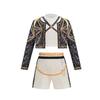 Girls Korean Star Costume 3PCS Set Jacket Shirt Shorts Dance Singer Performance Clothes for Halloween Birthday Party Role Play